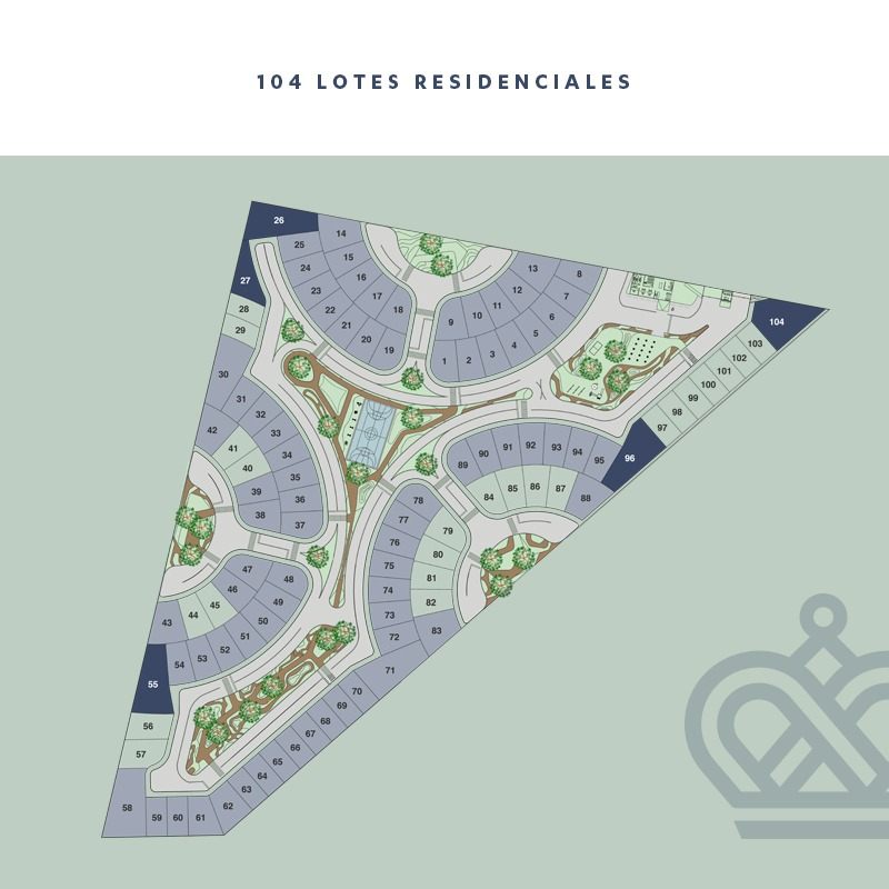 Plano de sembrado del residencial
